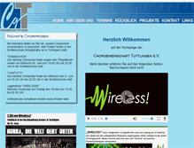 Tablet Screenshot of chorgemeinschaft-tuttlingen.de